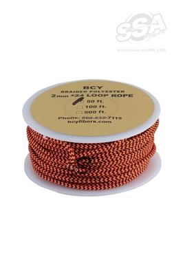 BCY Braided Polyester 2mm 24 Loop Rope - 50 ft.