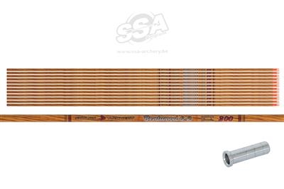 Skylon Bentwood Shaft ID6.2 / 33"  med innerfit nock og indsats - 12 stk.