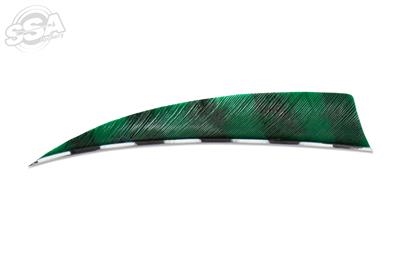 Buck Trail 4" Barred Shield fjerfaner 