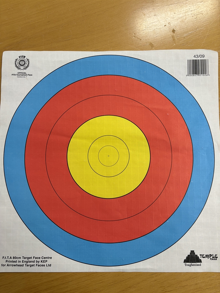 Tempel: FITA - 80cm Target - 6 ring